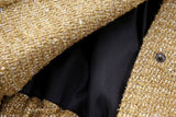 Women Clothing French All Match Beads Decoration Jacket Jacket